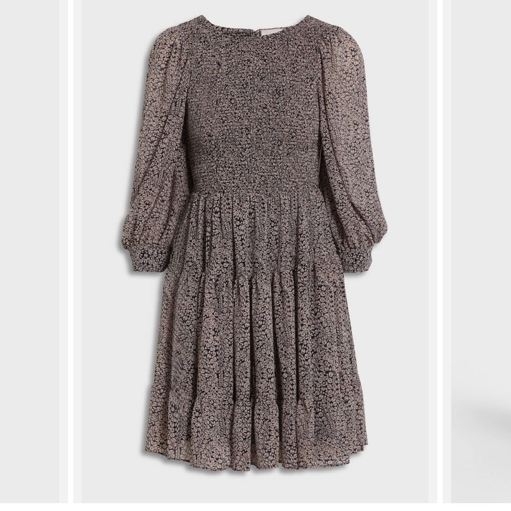 NWT Cinq a Sept Floral Print Tiered Dress, Size 6